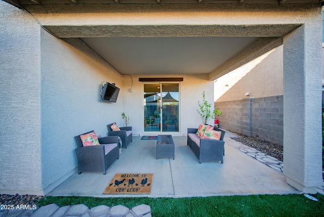 2361 N 212th Dr, Buckeye, AZ 85396 - view of patio / terrace with an outdoor hangout area