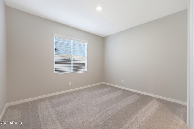 spare room with carpet floors