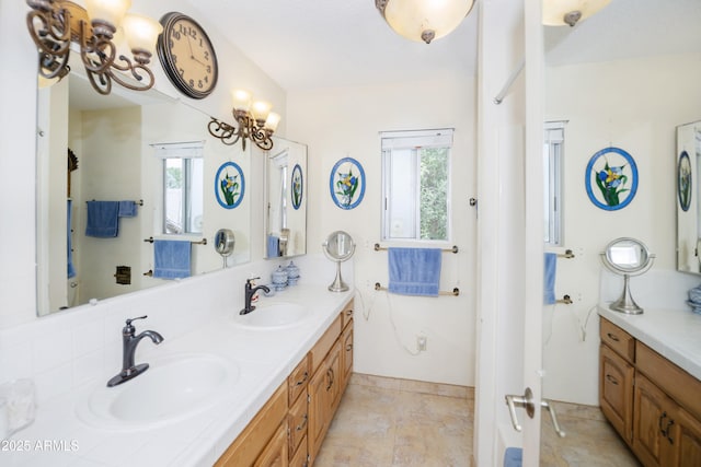 1170 N Broken Wagon Trl, Dewey, AZ 86327 - bathroom featuring double vanity and tile patterned floors