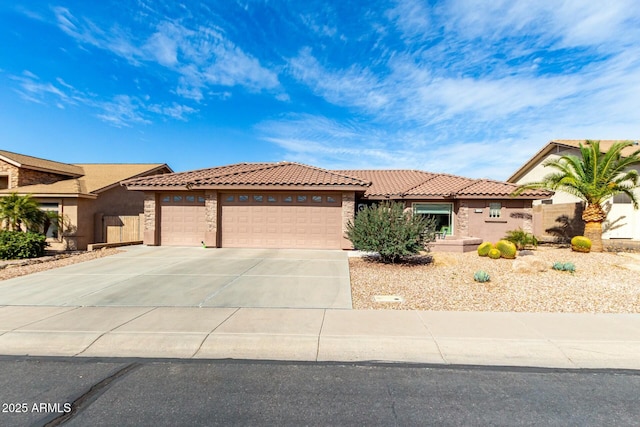 view of front of home featuring a garage