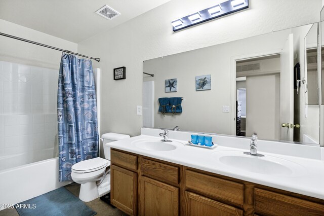 23862 W Chambers St, Buckeye, AZ 85326 - bathroom with toilet, shower / bath combo, and double vanity