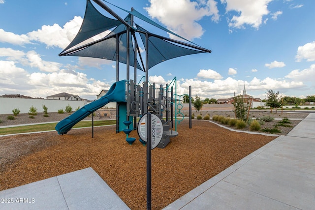 view of jungle gym