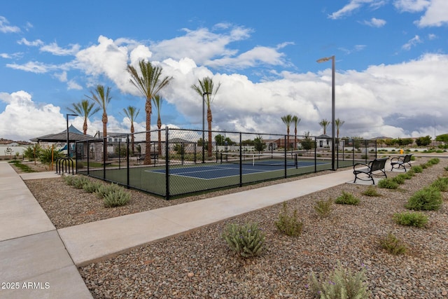 view of sport court