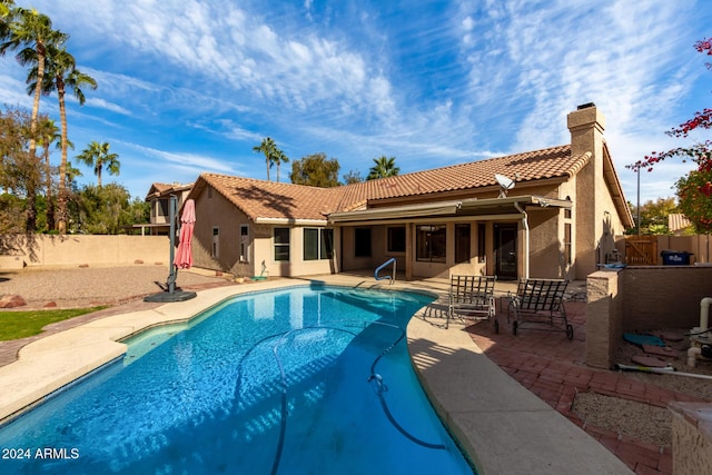 view of pool with a patio