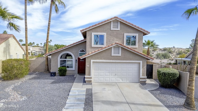 front facade featuring a garage