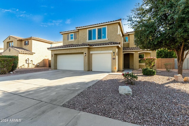 view of front of house featuring a garage