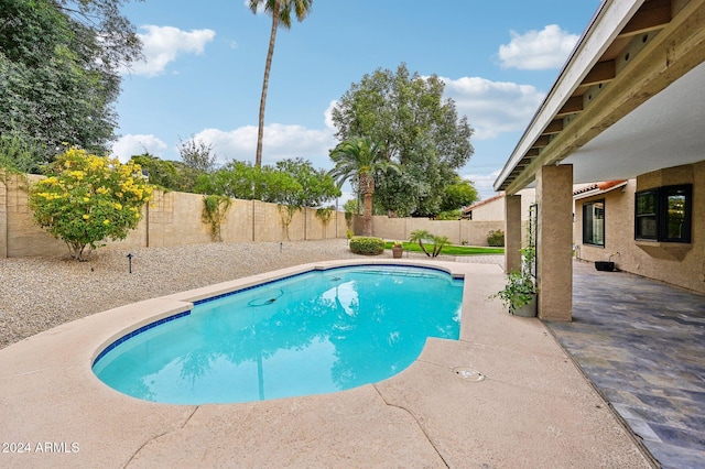 5544 E Paradise Ln, Scottsdale, AZ 85254 - view of swimming pool featuring a patio and a fenced backyard