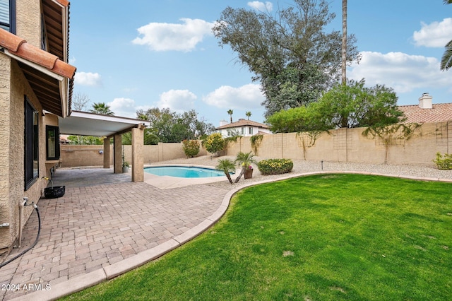 5544 E Paradise Ln, Scottsdale, AZ 85254 - view of swimming pool with a patio area and a fenced backyard