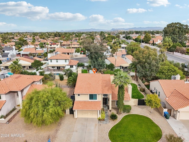 5544 E Paradise Ln, Scottsdale, AZ 85254 - aerial perspective of suburban area featuring a mountainous background