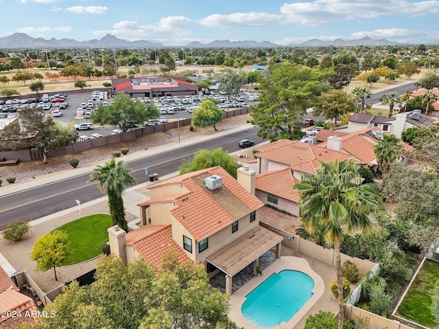 5544 E Paradise Ln, Scottsdale, AZ 85254 - aerial view of mountains and a pool area