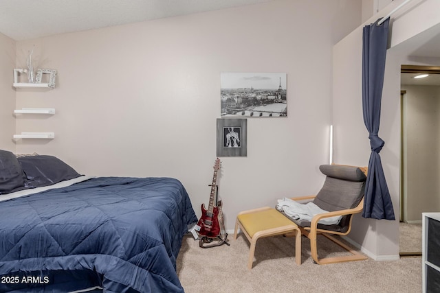 bedroom with carpet floors