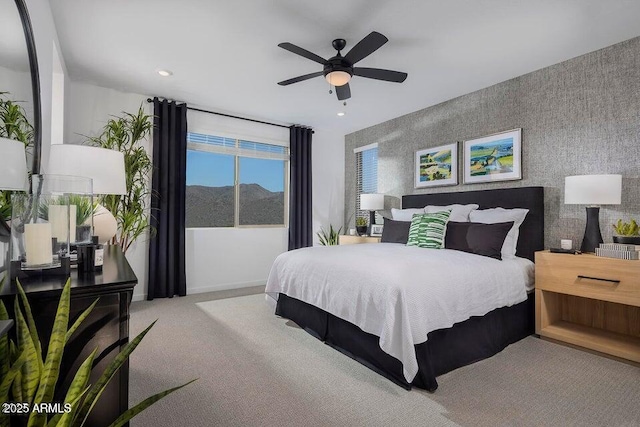 20643 N 226th Dr, Surprise, AZ 85387 - carpeted bedroom featuring recessed lighting and a ceiling fan
