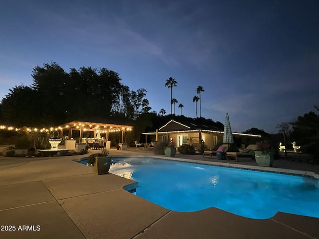 view of pool with a patio