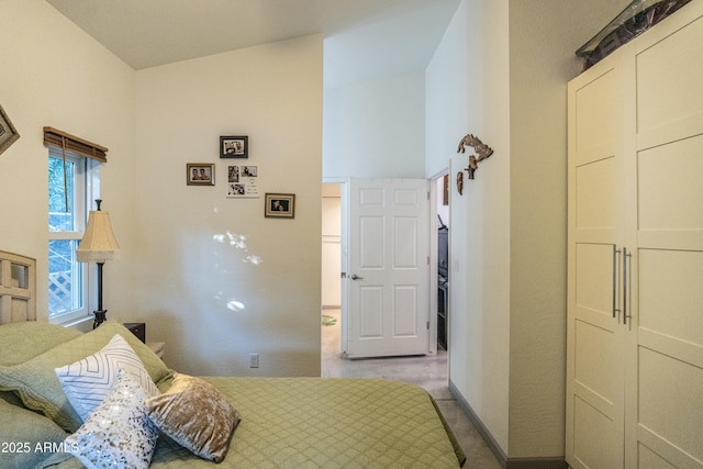 bedroom with a closet