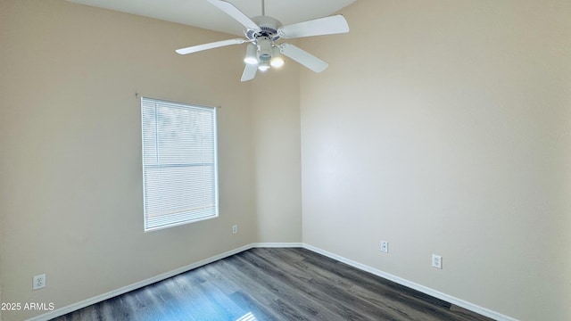 1630 W Pecan Rd, Phoenix, AZ 85041 - unfurnished room featuring dark wood-style floors and a ceiling fan