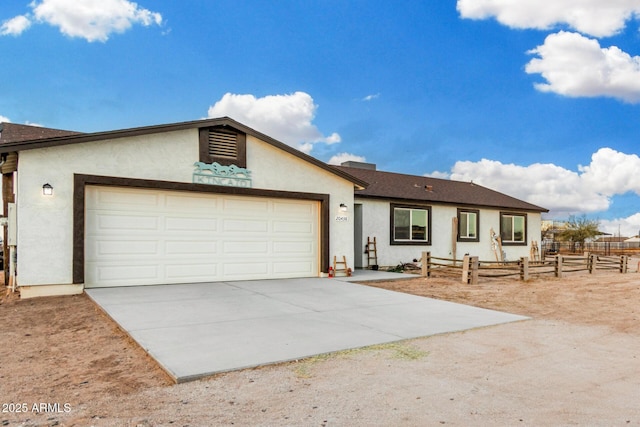 ranch-style house with a garage