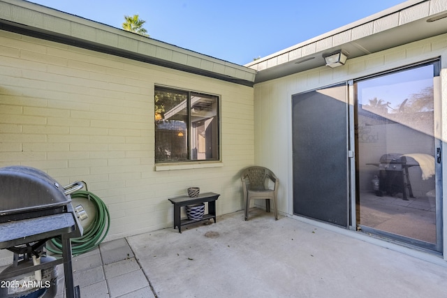 view of patio / terrace featuring area for grilling