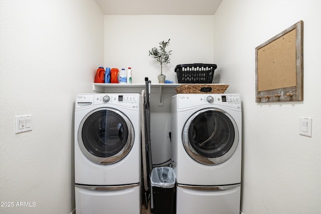 laundry area featuring washer and dryer