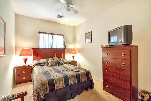 1718 W Colter St Unit 126, Phoenix, AZ 85015 - bedroom with light carpet, ceiling fan, and baseboards