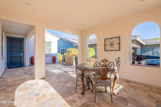 view of dining space