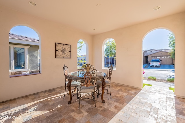 view of dining room