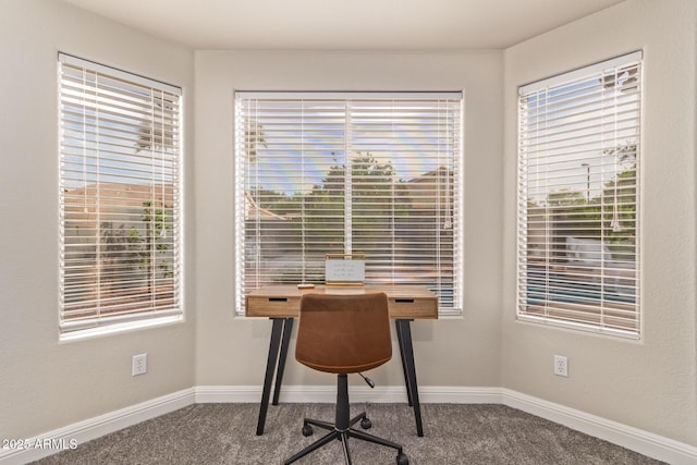 139 E Gail Dr, Gilbert, AZ 85296 - office space with carpet floors, baseboards, and healthy amount of natural light