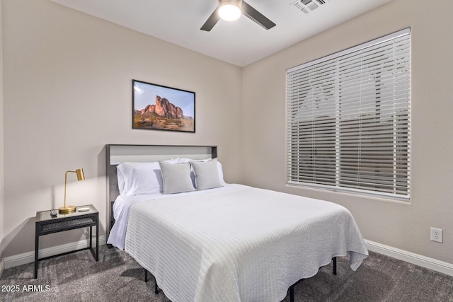 139 E Gail Dr, Gilbert, AZ 85296 - carpeted bedroom featuring baseboards and ceiling fan