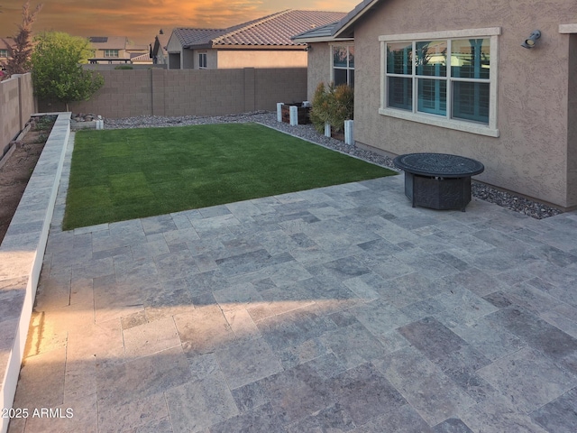 2727 N Acacia Way, Buckeye, AZ 85396 - view of yard with a patio area and a fire pit
