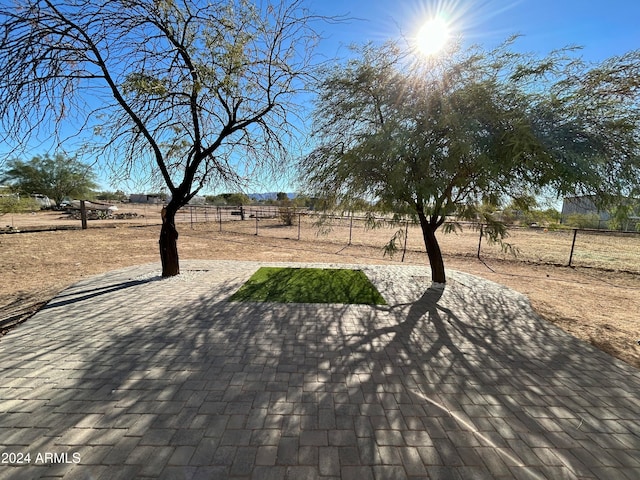 exterior space featuring a rural view