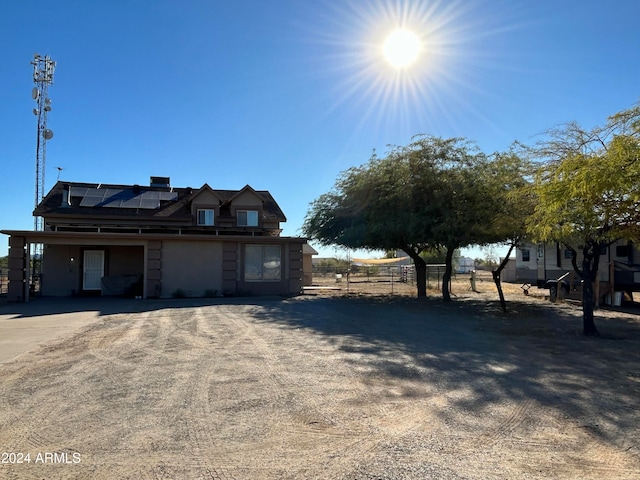 view of front of home