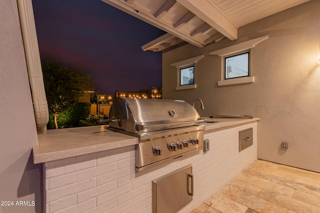 view of patio / terrace featuring a grill