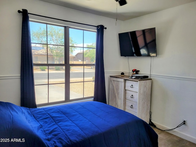 bedroom featuring wood finished floors