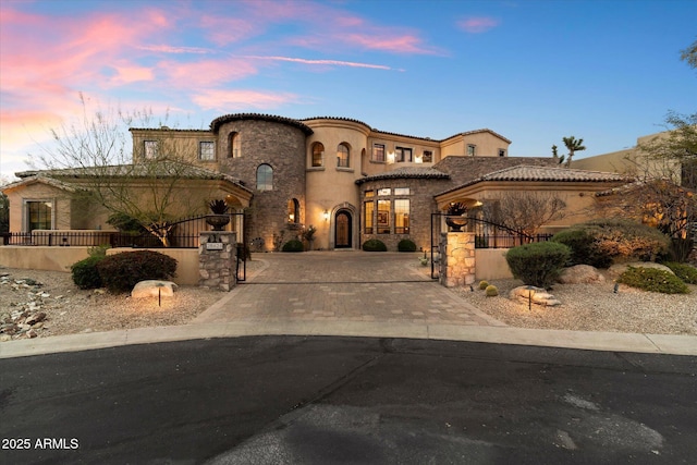 view of mediterranean / spanish-style house