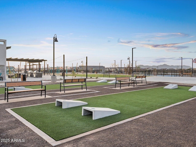 surrounding community with fence