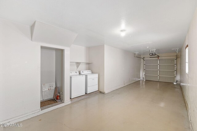 753 N Port Dr, Gilbert, AZ 85233 - garage featuring separate washer and dryer and a garage door opener