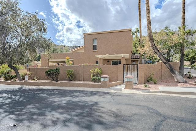 view of pueblo-style house