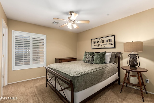 24916 N 80th Ln, Peoria, AZ 85383 - carpeted bedroom with baseboards and ceiling fan