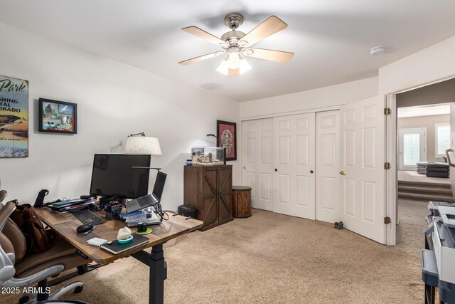 24916 N 80th Ln, Peoria, AZ 85383 - office space featuring light colored carpet and ceiling fan