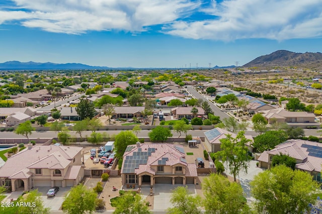 24916 N 80th Ln, Peoria, AZ 85383 - aerial view of residential area featuring a mountain backdrop