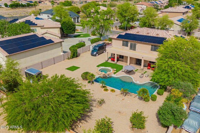 24916 N 80th Ln, Peoria, AZ 85383 - aerial perspective of suburban area featuring a pool area