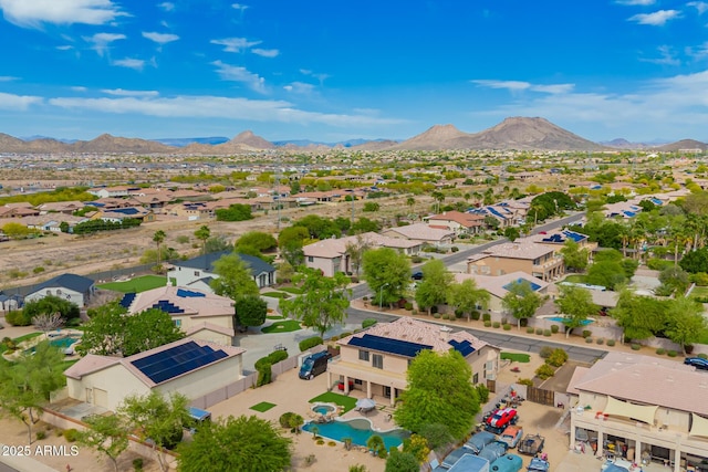24916 N 80th Ln, Peoria, AZ 85383 - aerial perspective of suburban area with mountains and a pool area