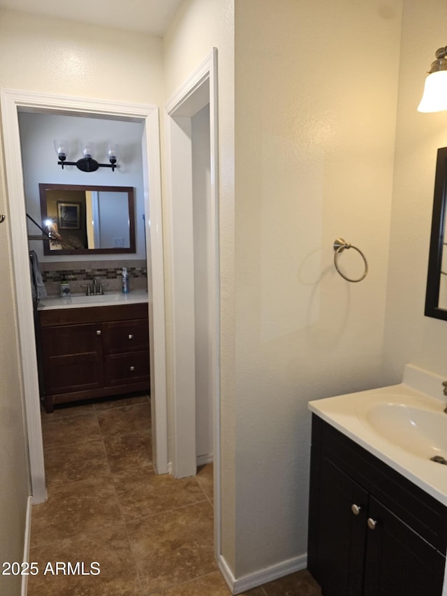 bathroom with vanity