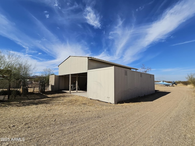 view of outbuilding