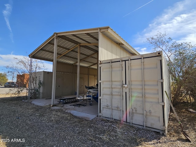 view of outbuilding