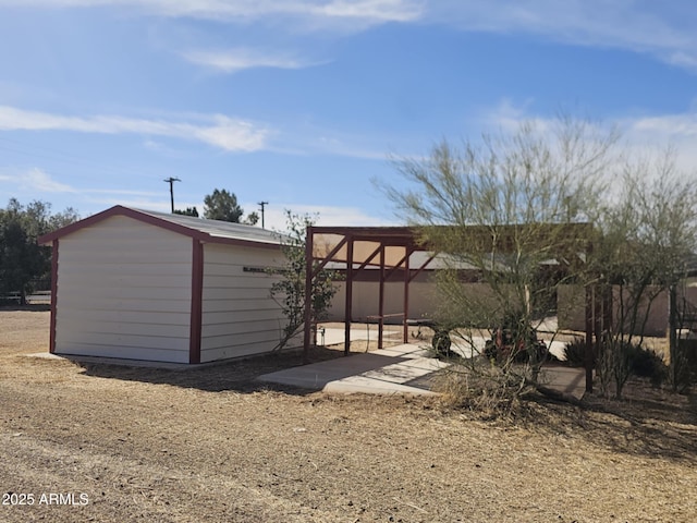 view of outbuilding