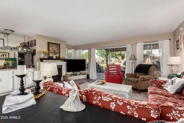 25225 S Glenburn Dr, Sun Lakes, AZ 85248 - living area with a fireplace