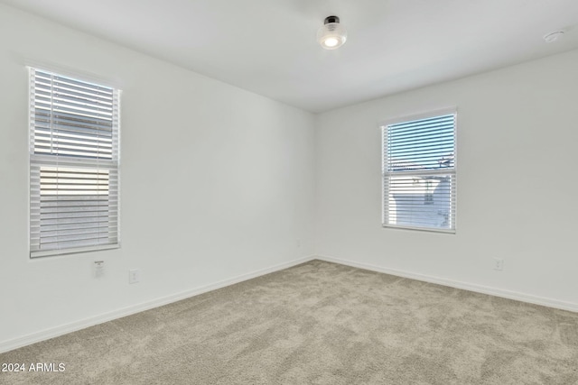 view of carpeted empty room