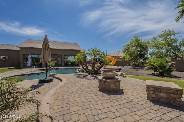 10033 W Jj Ranch Rd, Peoria, AZ 85383 - view of swimming pool featuring a patio
