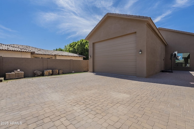 10033 W Jj Ranch Rd, Peoria, AZ 85383 - garage with decorative driveway