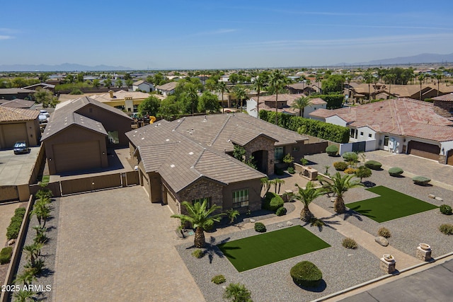 10033 W Jj Ranch Rd, Peoria, AZ 85383 - aerial perspective of suburban area featuring a mountainous background